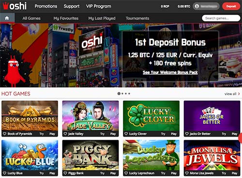 oshi casino Australi login and no deposit bonus + free spins