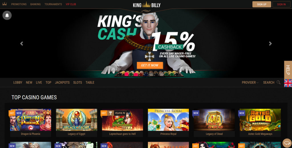 King Billy Aussie Casino