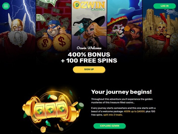 Ozwin casino lobby - Free spins, no deposit bonus codes